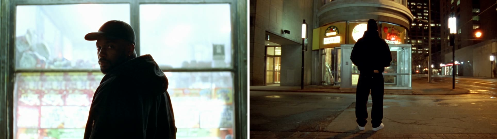 Left: New York back pose cropped at the shoulders. Right: Toronto back pose, full length