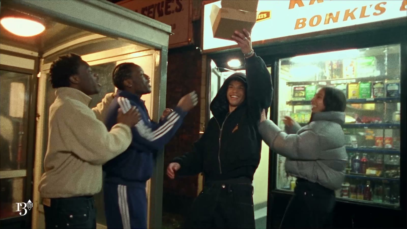 13th Floor: FW Drop, the New York crew laughing outside a corner store at night